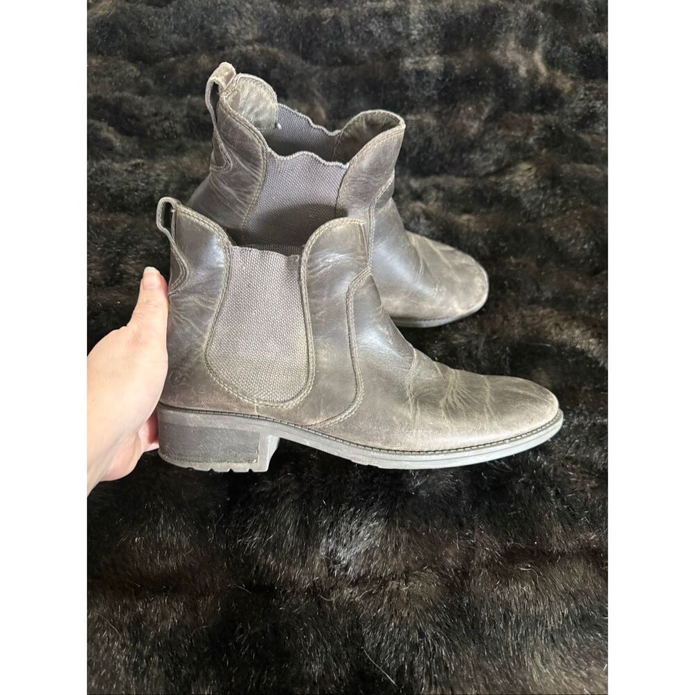 UGG BONHAM WATER RESISTANT GREY BIKERS BOOTS US 9 SHOES